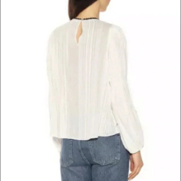 ULLA JOHNSON NWT Vida Embroidered Blouse Top - Picture 4 of 10